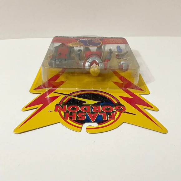 Vintage 1996 Playmates Flash Gordon Action Figures In Flight Suit - Picture 15 of 16